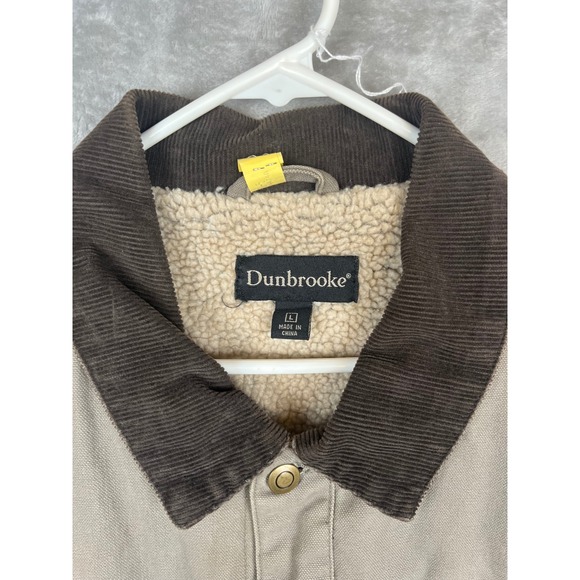 Dunbrooke Redball Work Jacket Sherpa Lined Corduroy Collar Mens Coat - Picture 3 of 12